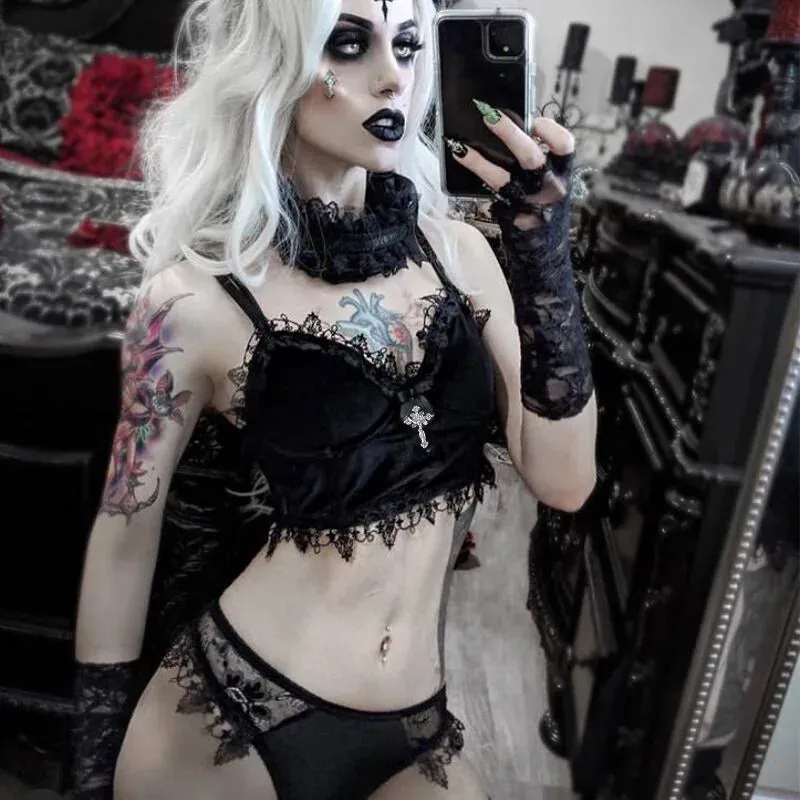 Lace Crop Tops