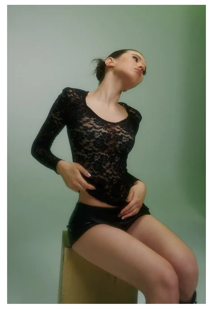 Lace Sheer Top