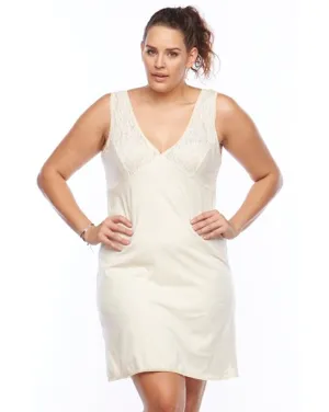 Lace Top Slinky - Organic Cotton White