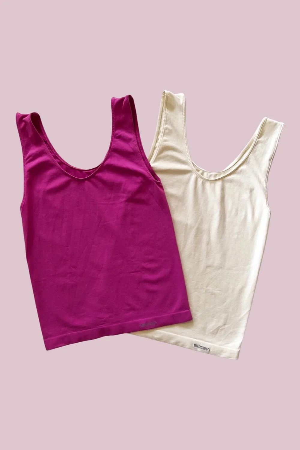 Ladies Luxe Seamless Cami -  Bold Pink
