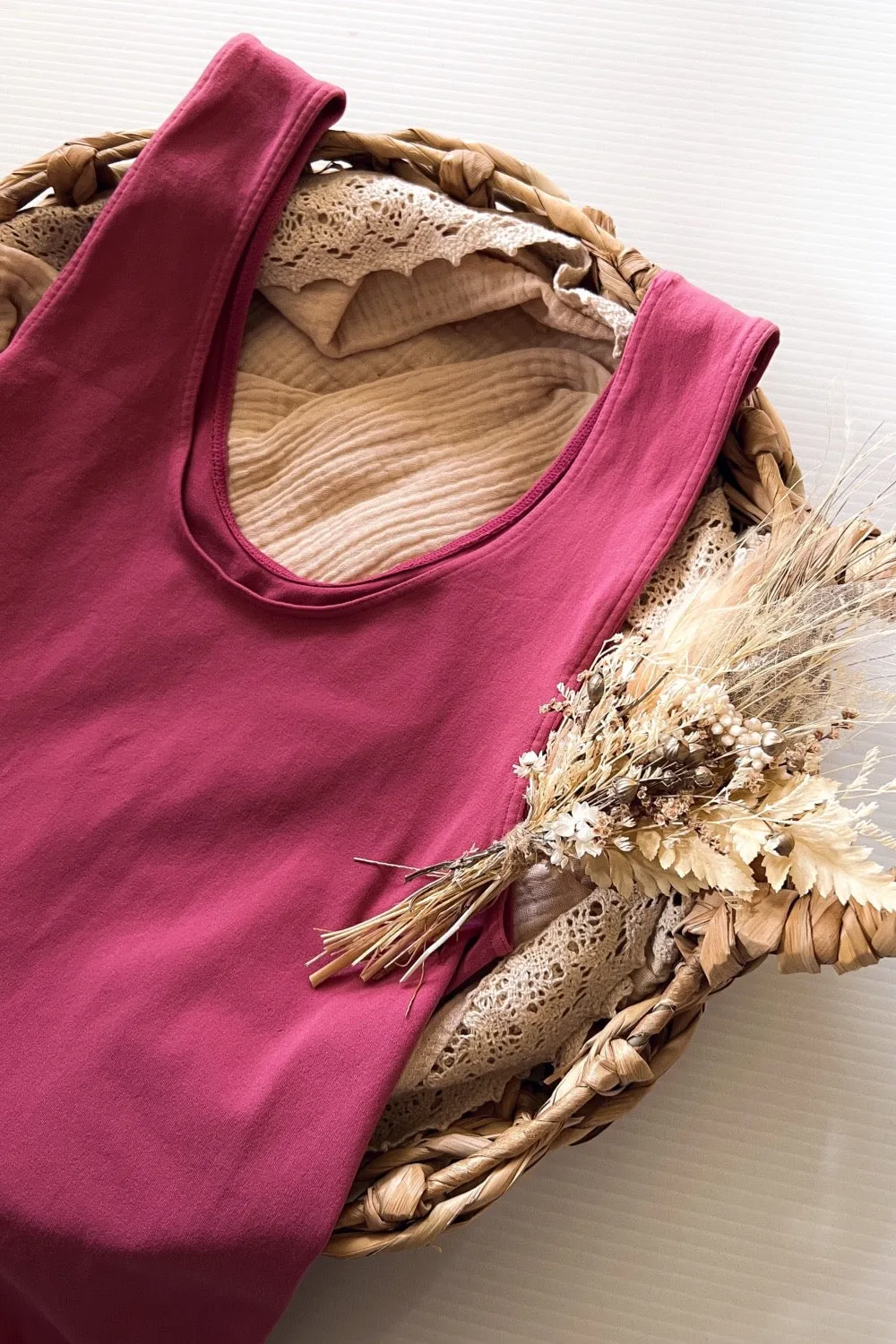 Ladies Luxe Seamless Cami -  Old Rose