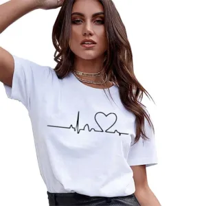 Ladies Short Sleeve Casual T-Shirt