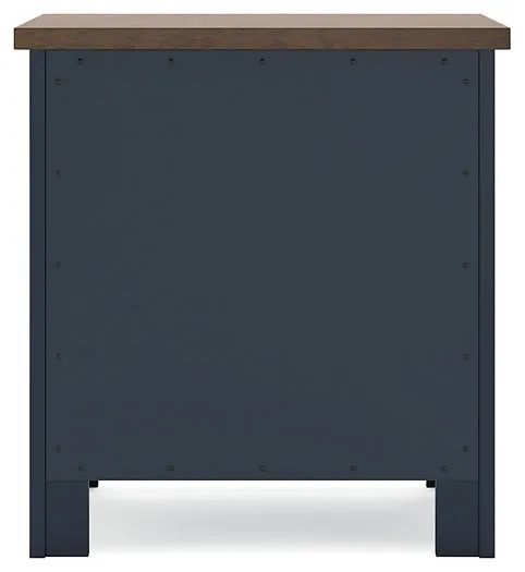 Landocken Full Panel Bed with Mirrored Dresser and 2 Nightstands