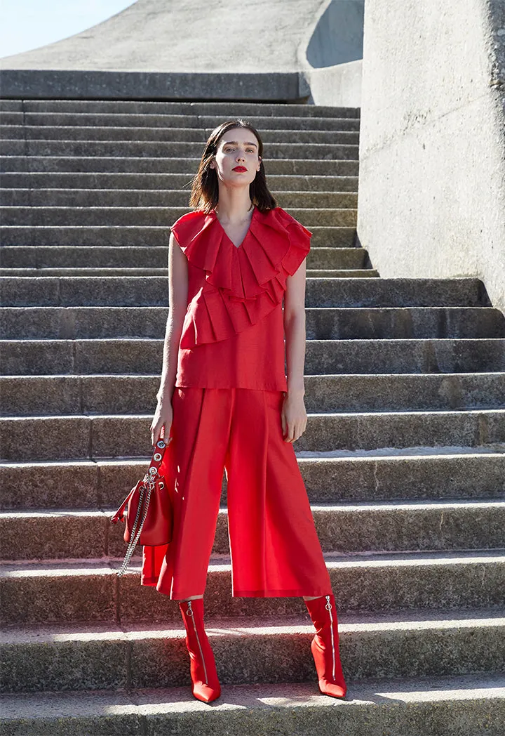 Layered Frill Blouse