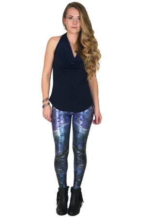 Leggings Foil - Colorful Printed Leggings-Hi Resolution NASA Satellite Image- Atlas Mountains