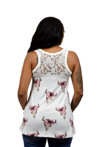 Liberty Wear Collection Tops: Crowned Steers Tank