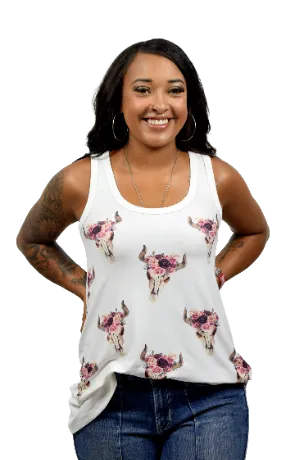 Liberty Wear Collection Tops: Crowned Steers Tank