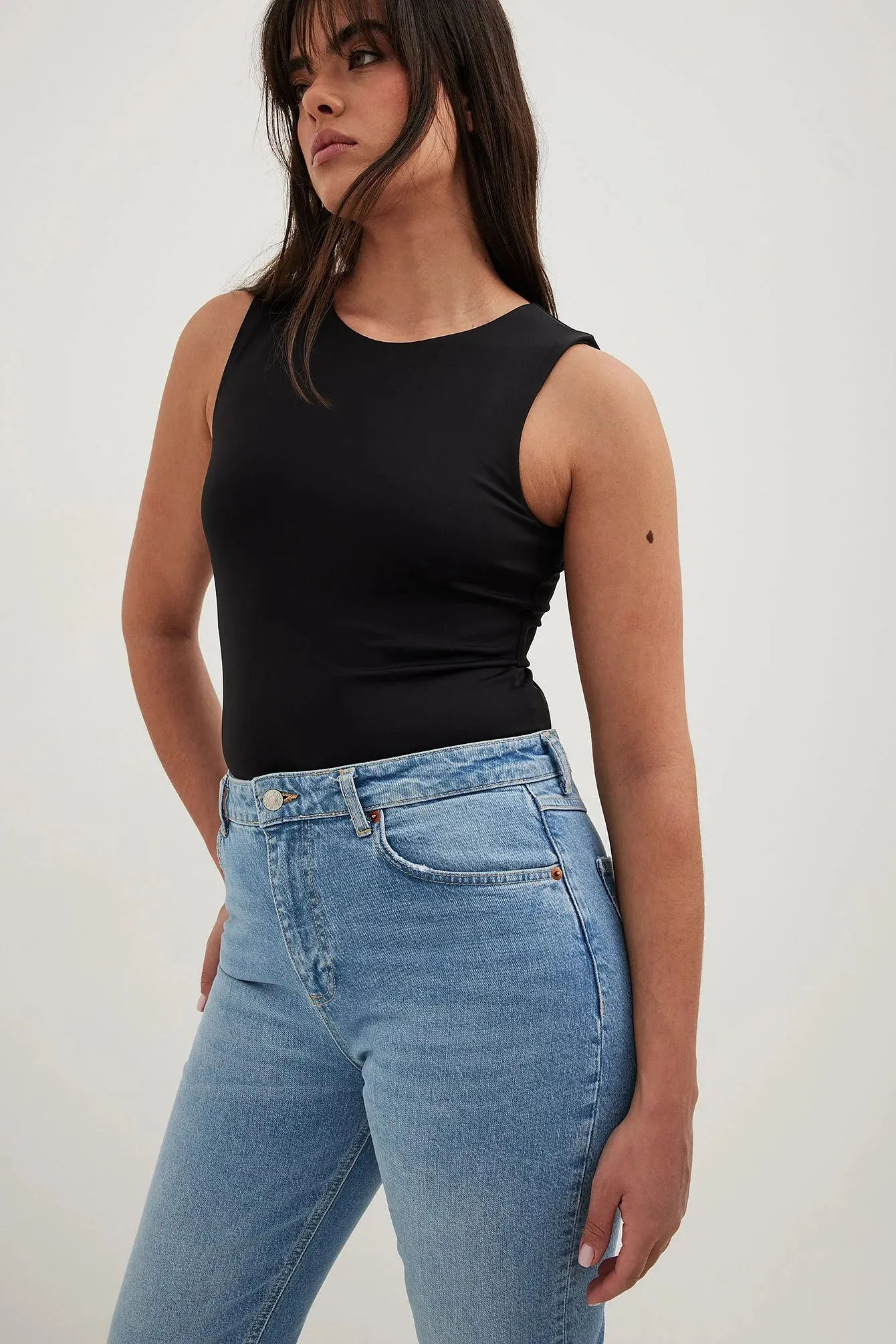 Light Blue Mom High Waist Jeans - Chic &amp; Comfortable