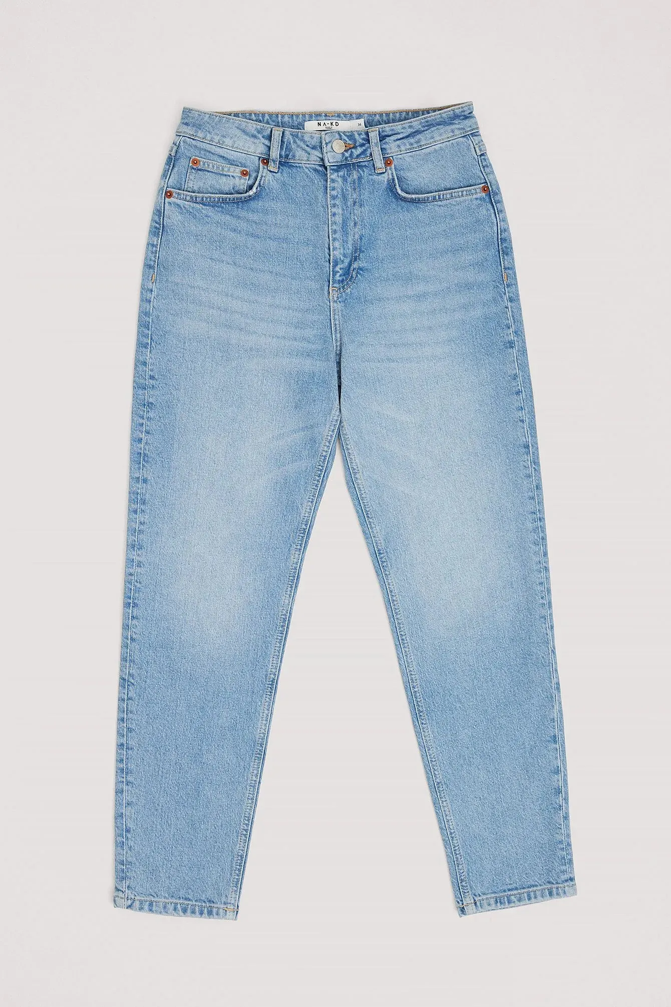 Light Blue Mom High Waist Jeans - Chic &amp; Comfortable