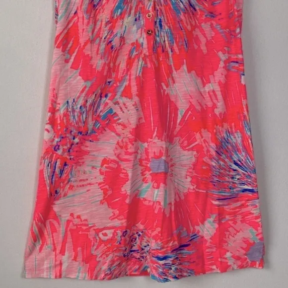 Lilly Pulitzer Essie Dress Small Never Been Betta Pink Henley Sleeveless Mini