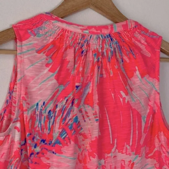 Lilly Pulitzer Essie Dress Small Never Been Betta Pink Henley Sleeveless Mini