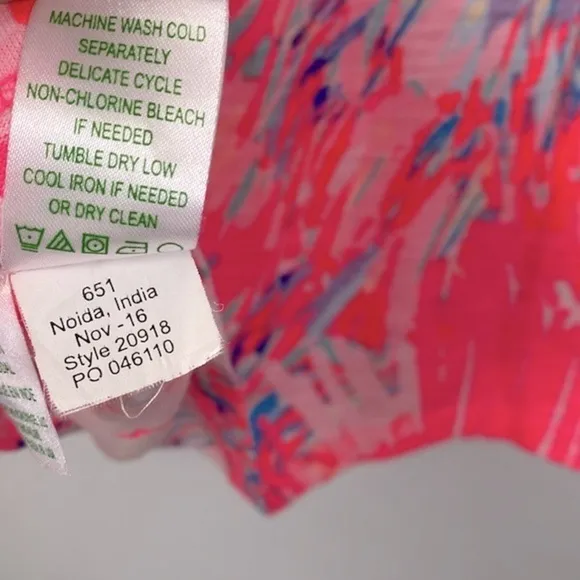 Lilly Pulitzer Essie Dress Small Never Been Betta Pink Henley Sleeveless Mini