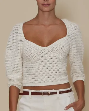 Linen Crochet Top