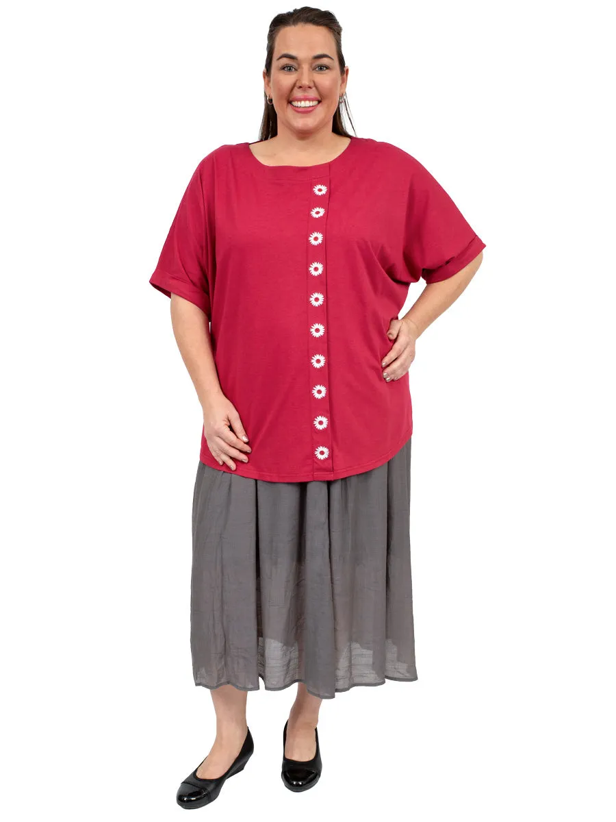 Linen Oak Skirt - Grey