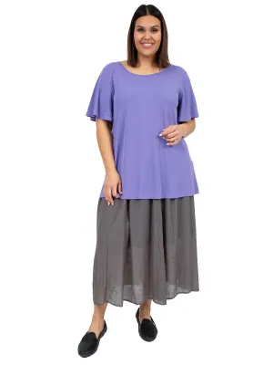 Linen Oak Skirt - Grey