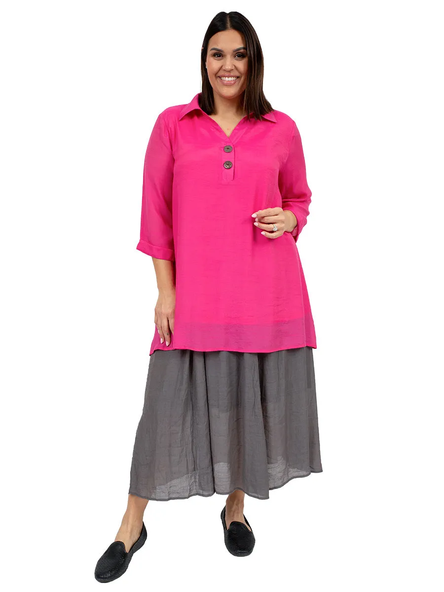 Linen Oak Skirt - Grey