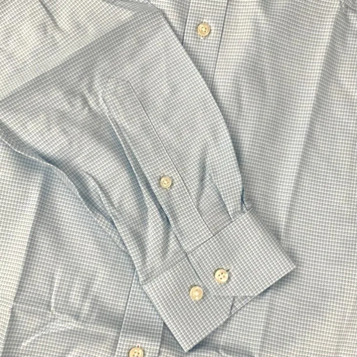 Long Sleeve Classic Blue Buttons Down Men's Shirt