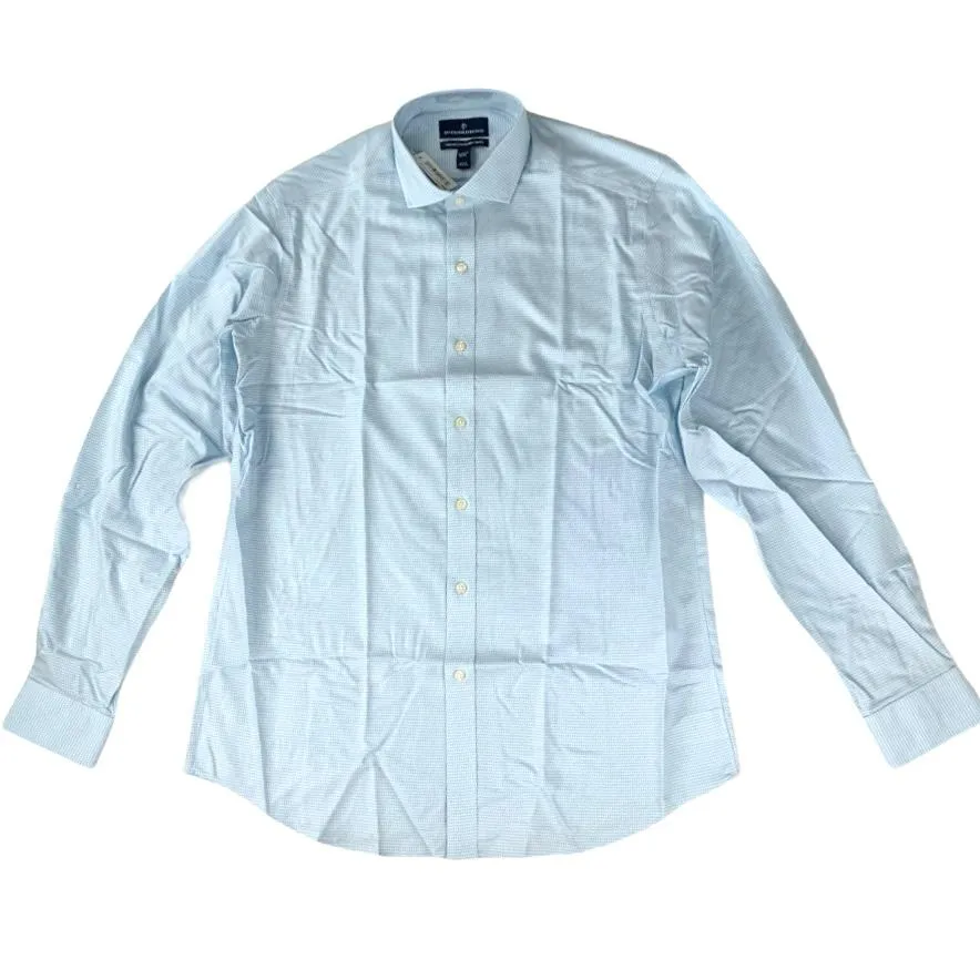 Long Sleeve Classic Blue Buttons Down Men's Shirt
