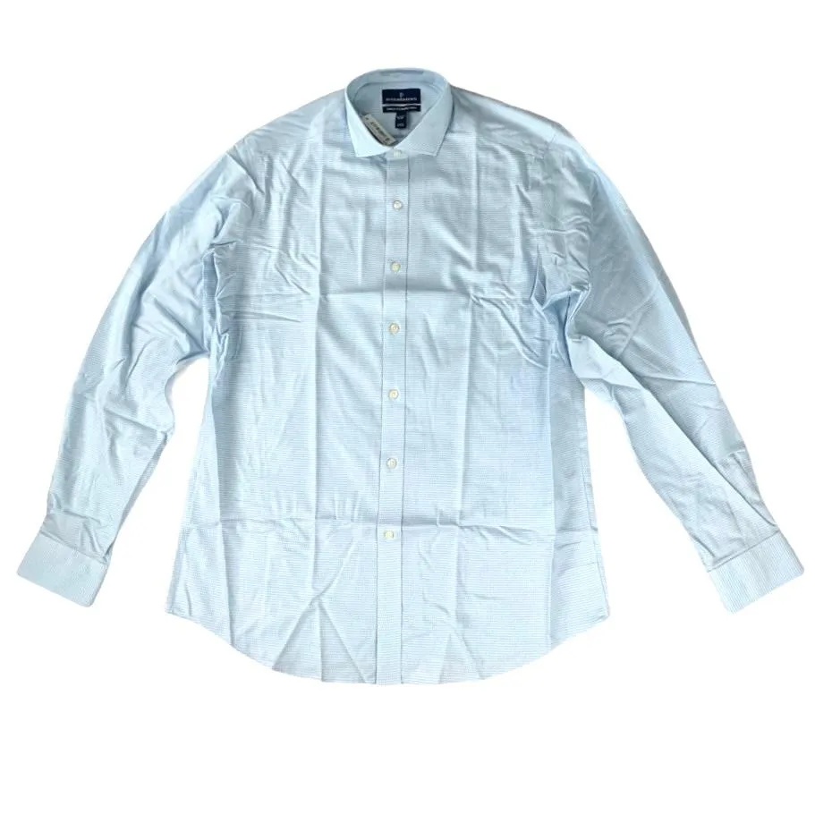Long Sleeve Classic Blue Buttons Down Men's Shirt
