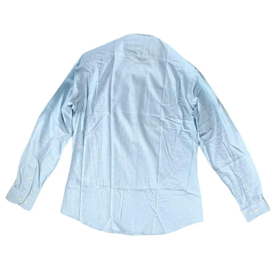 Long Sleeve Classic Blue Buttons Down Men's Shirt