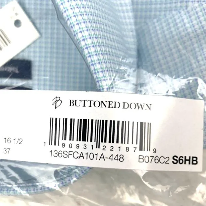 Long Sleeve Classic Blue Buttons Down Men's Shirt