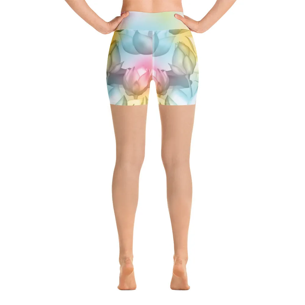 Lotus Flower - Yoga Shorts
