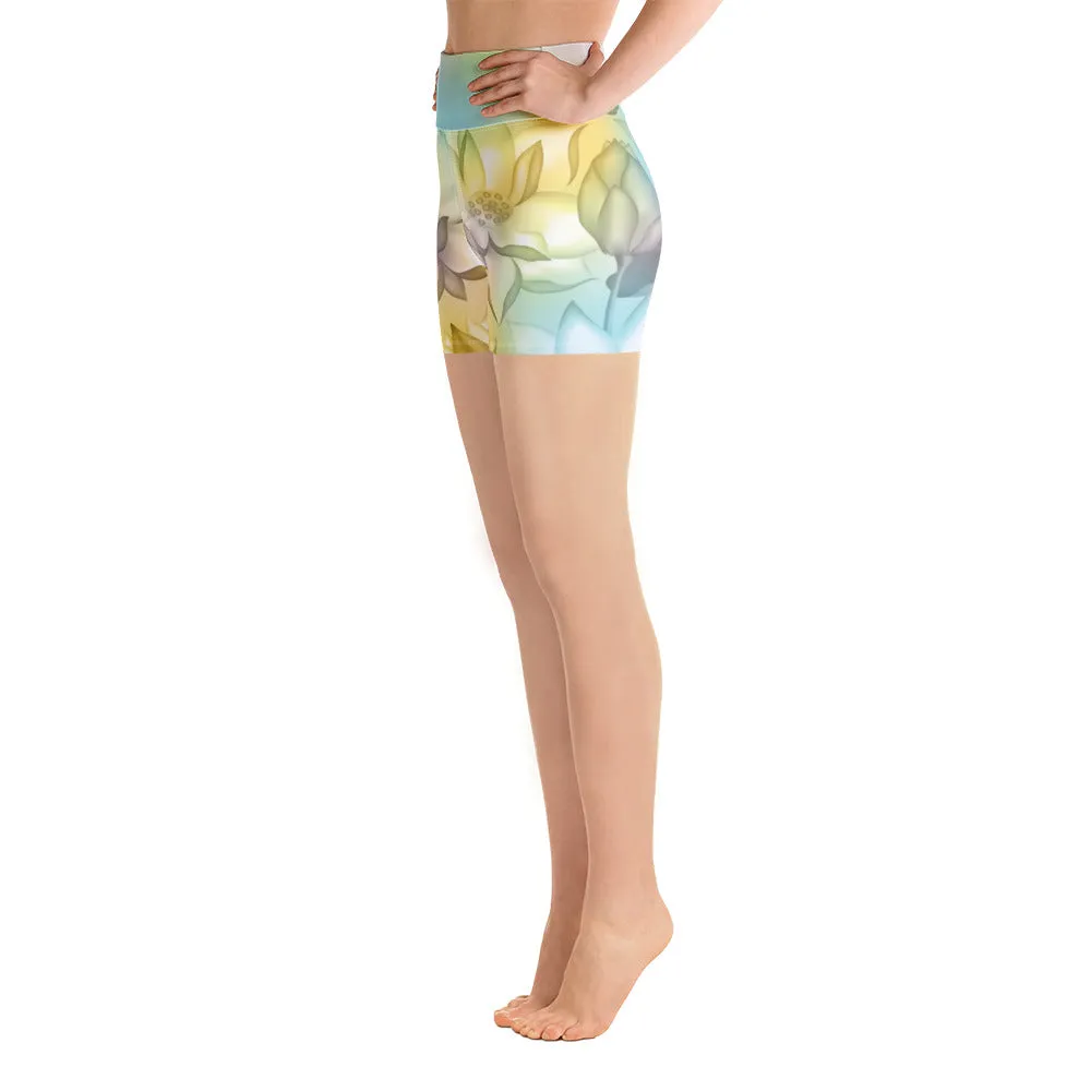 Lotus Flower - Yoga Shorts