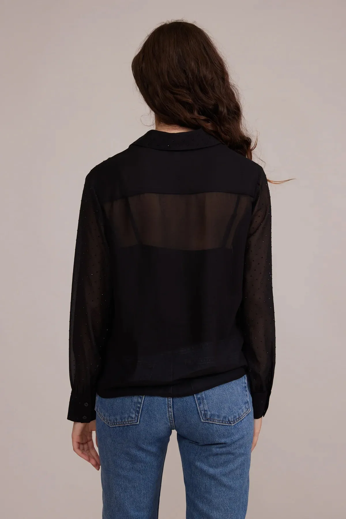 Lucy Paris Rana Embellished Button Down