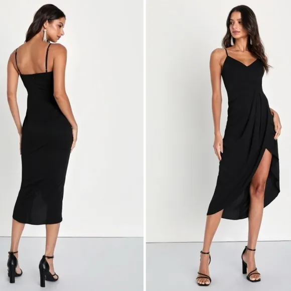 LULUS Prom Wedding Elegant Sexy Classy Formal Event Midi Dress NWOT