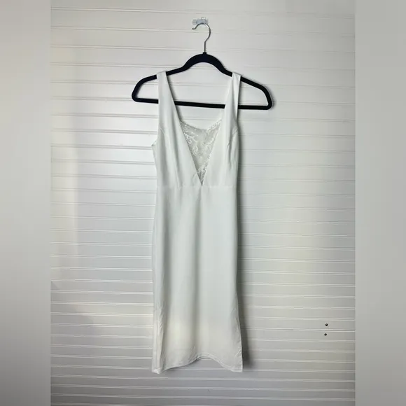 Lulus Stylish Selection White Lace Sleeveless Backless Midi Dress