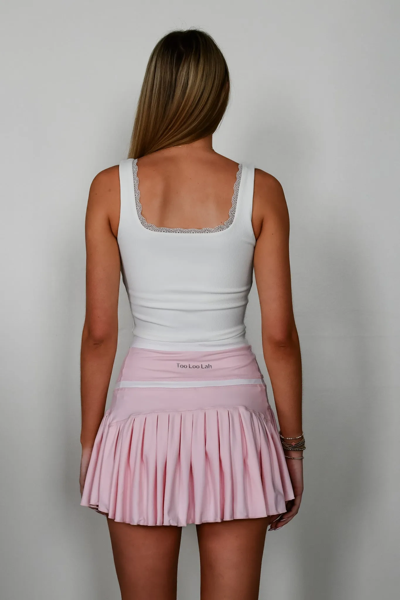 Luxe Lace Tank Top - White