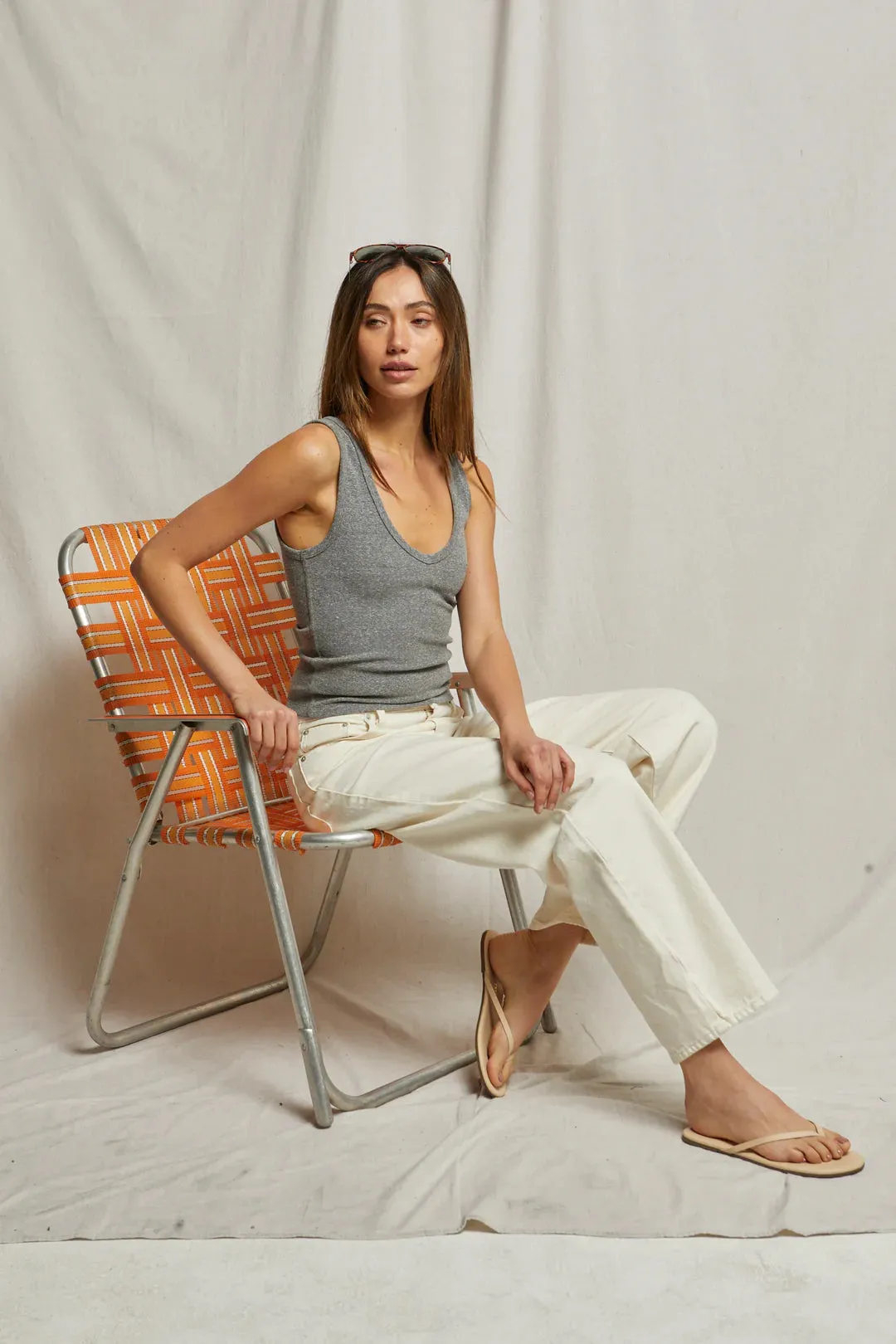 Maria Tank - Dark Heather Grey