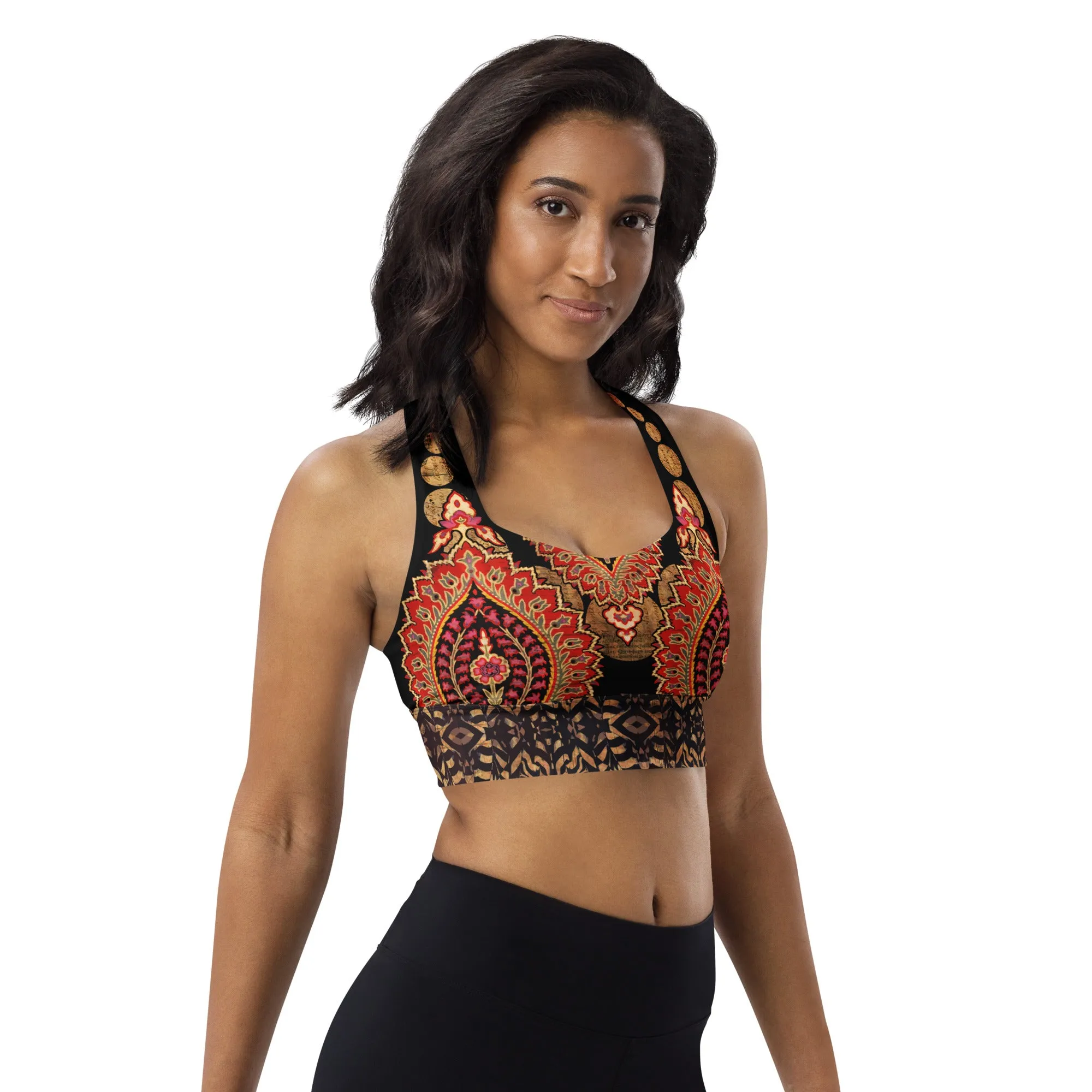 Marrakech Mystique Longline Sports Bra