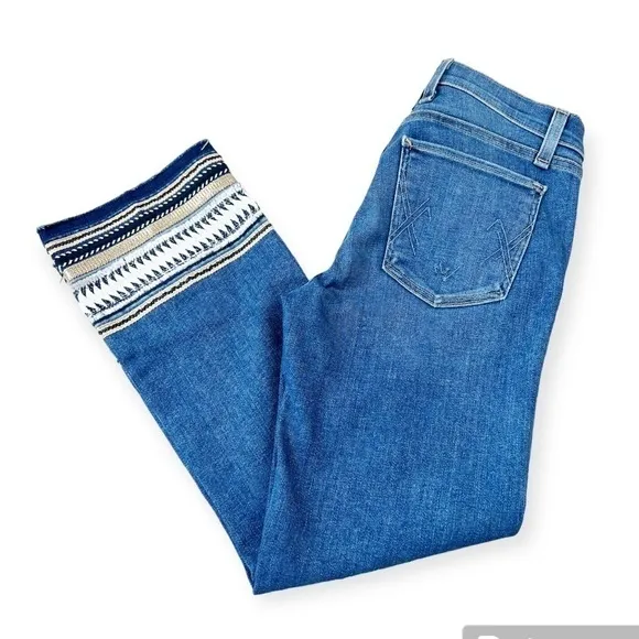 Mcguire Ambrosia Cropped Embroidered Jean 27