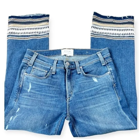 Mcguire Ambrosia Cropped Embroidered Jean 27