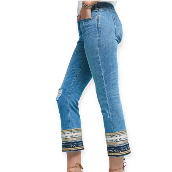 Mcguire Ambrosia Cropped Embroidered Jean 27