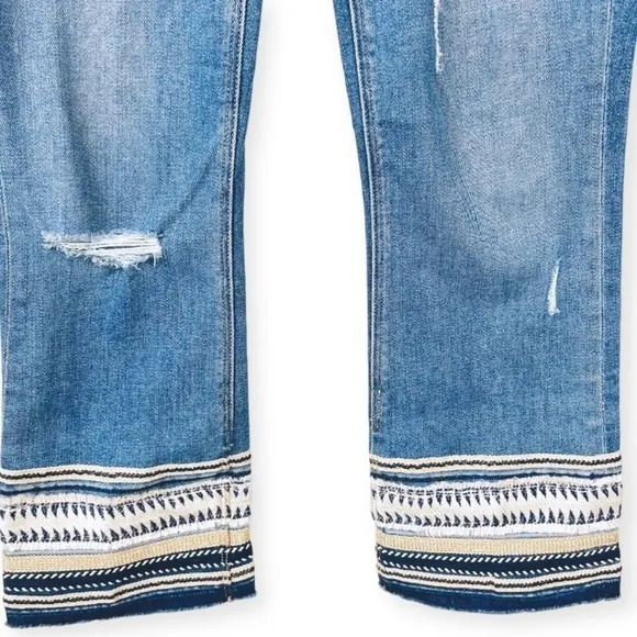 Mcguire Ambrosia Cropped Embroidered Jean 27