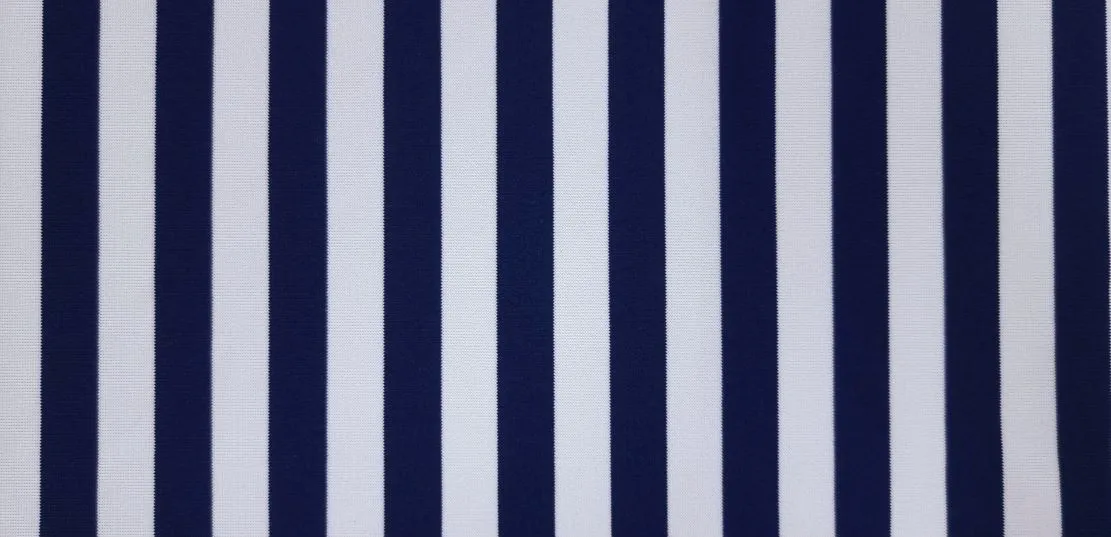 Medium Weight Knit Navy Stripe
