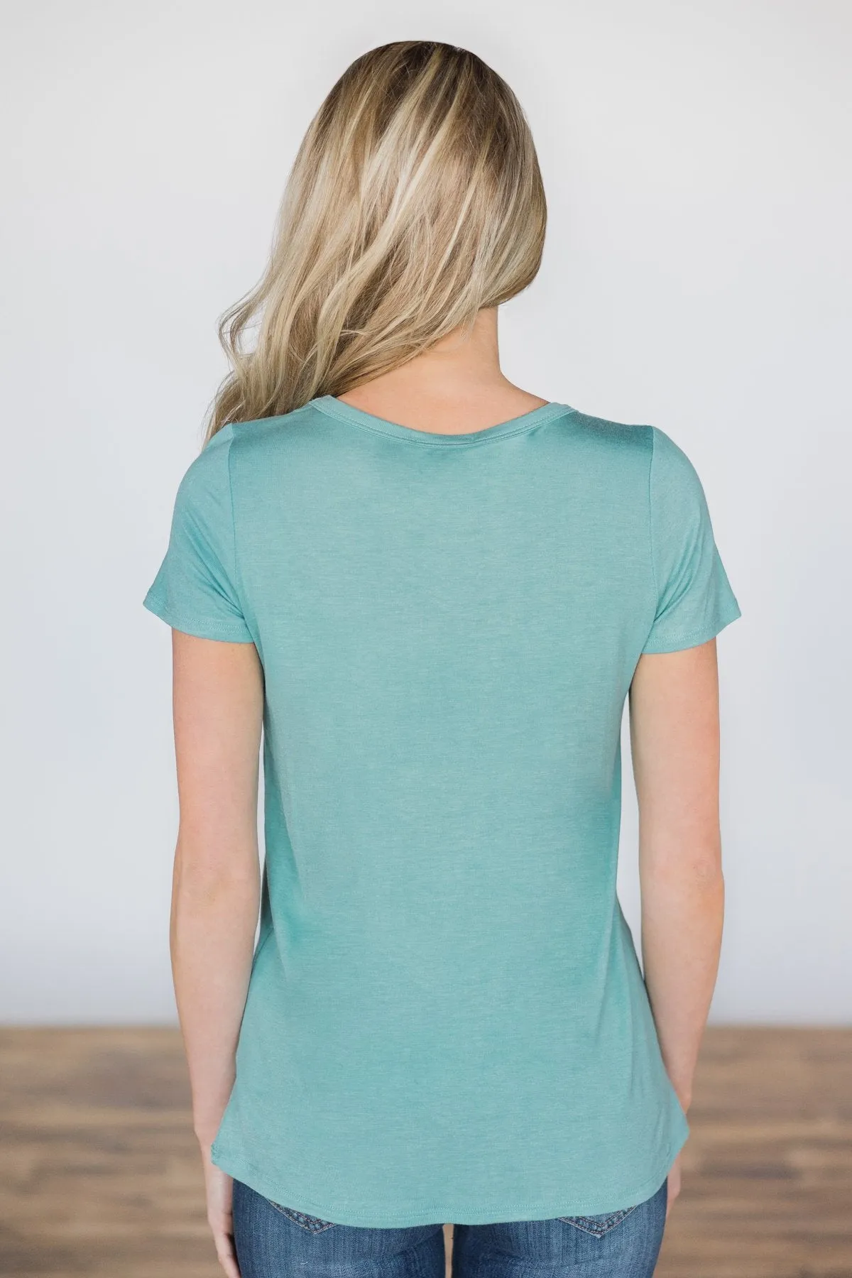 Meet Me Here Top ~ Island Blue