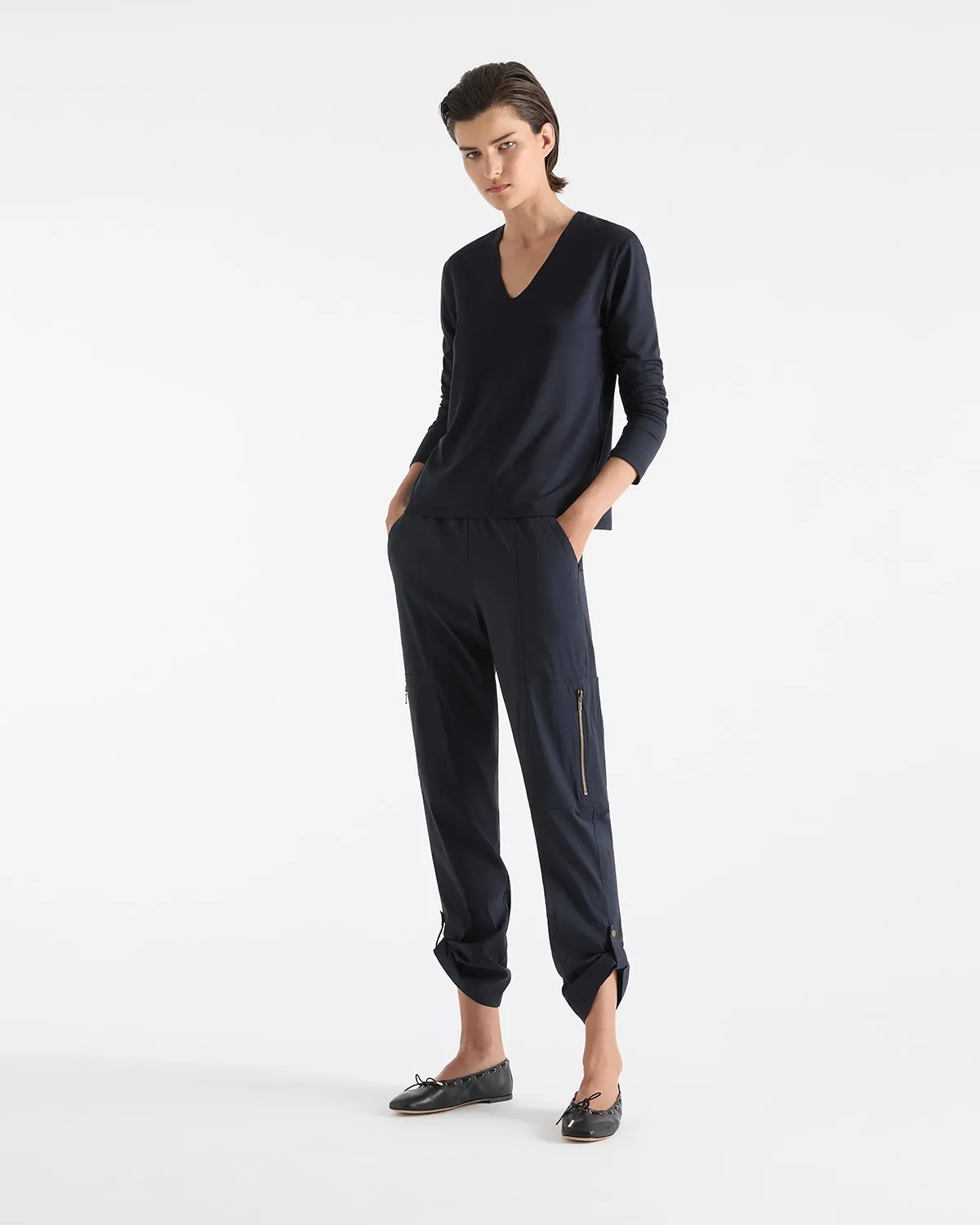 Mela Purdie V Neck Top F01 7785