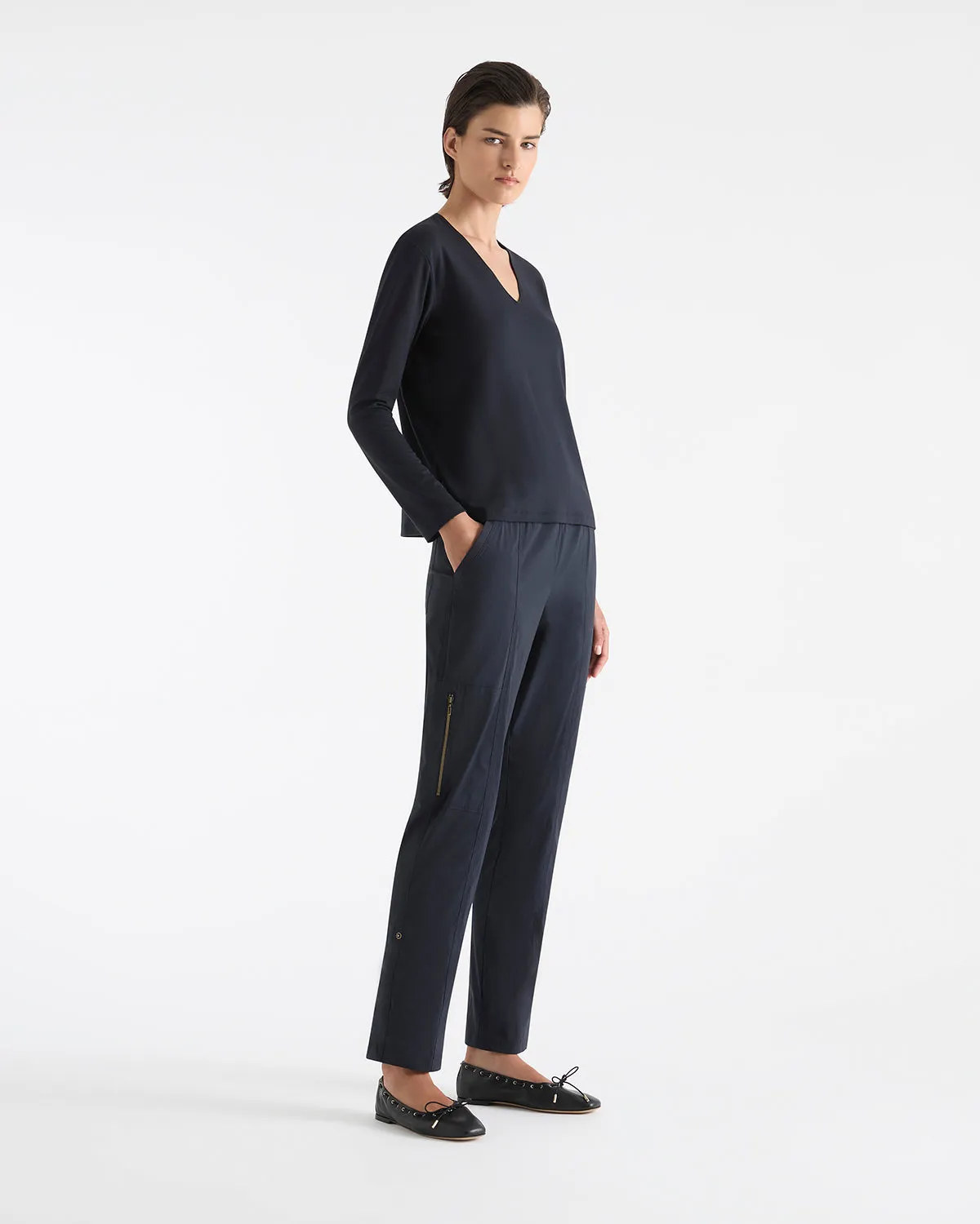 Mela Purdie V Neck Top F01 7785
