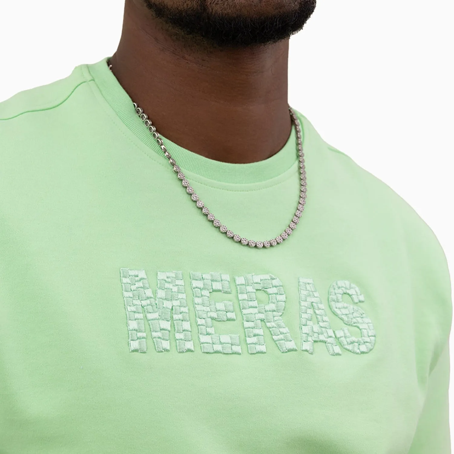 Men's Embroidery Crew Neck Sweatshirt