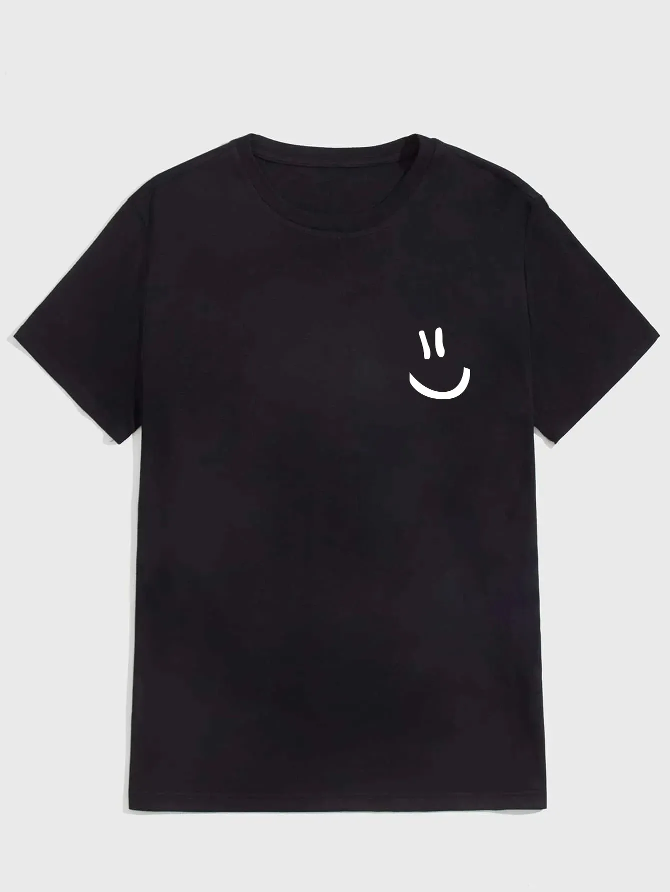Men's Oversize Print Smile Tees
