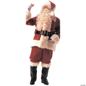 Men's Plus Size Deluxe Velvet Santa Suit Costume - 2XL