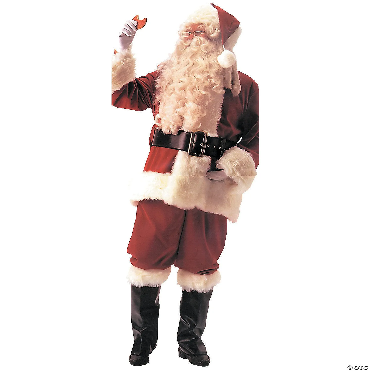 Men's Plus Size Deluxe Velvet Santa Suit Costume - 2XL