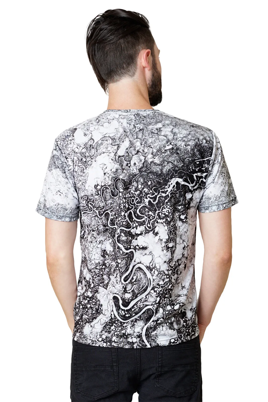 Mens Short Sleeve T-shirt-Nature Inspired Clothing-Earth Image Apparel-Mayn River