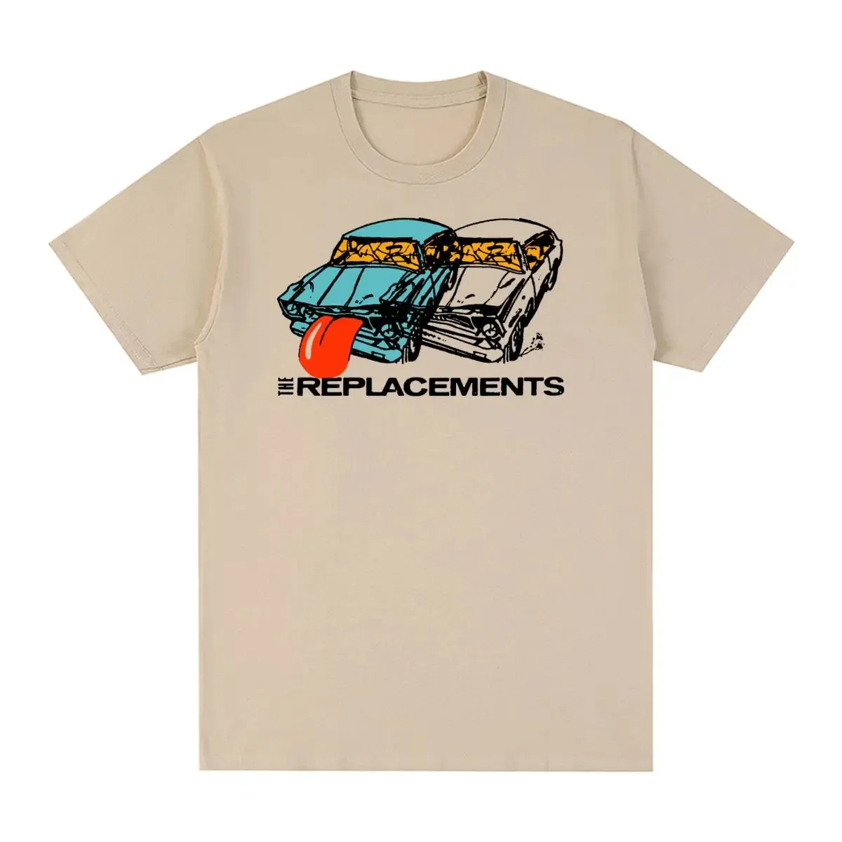 Men's The Replacements Vintage T-Shirt Tops Casual