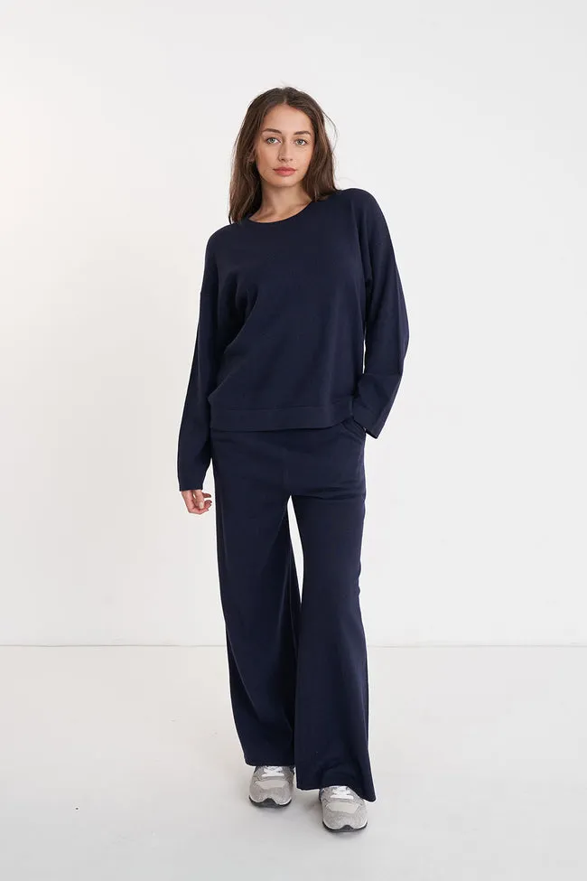 Merino Neve Crew | Midnight