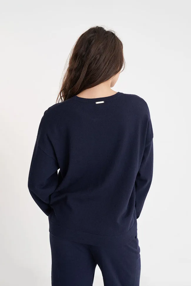 Merino Neve Crew | Midnight