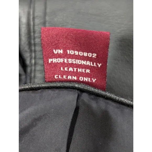 MERONA! LUXE BUTTERY SOFT BLACK GENUINE LEATHER TAILORED JACKET, COAT! SZ XL
